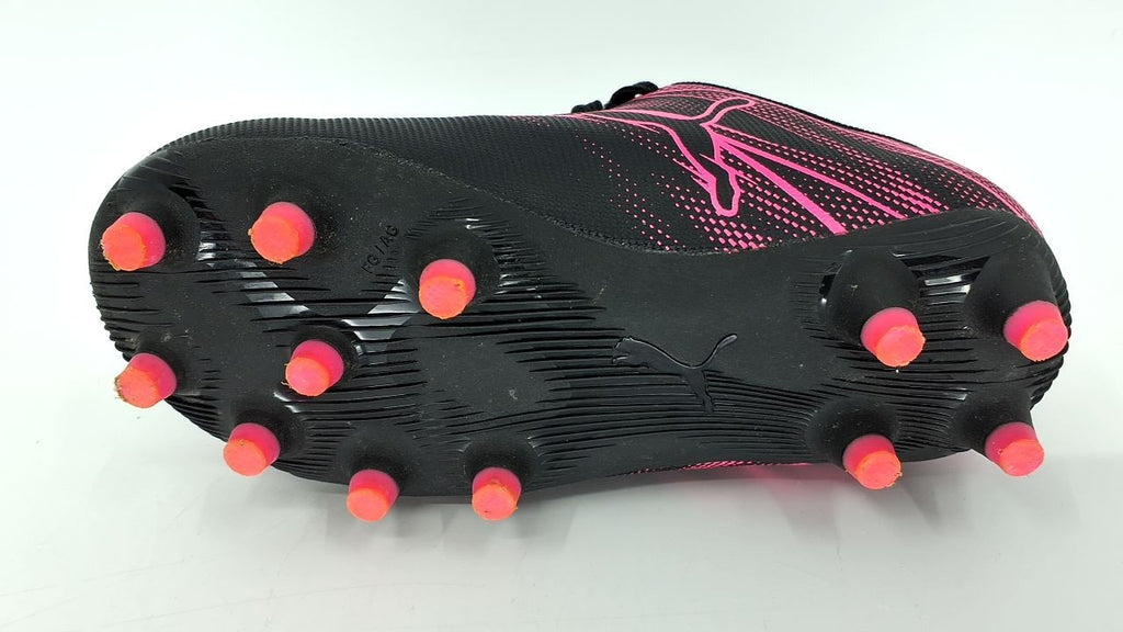 PUMA Attacanto Firm Soccer Cleats, Toddler 10, Black-Poison Pink