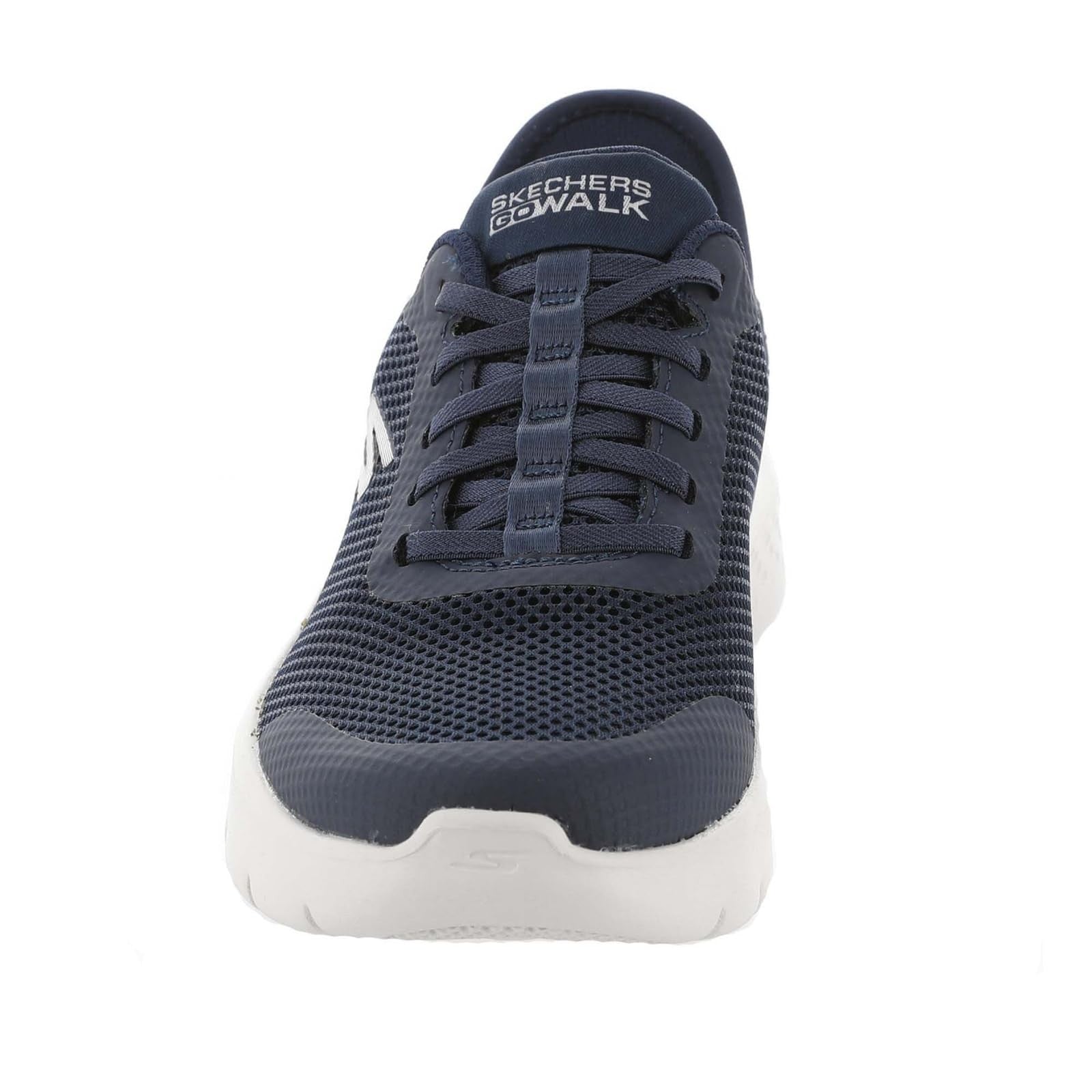 Skechers Women's Go Walk Flex Slip-Ins, Athletic Mesh, Navy/White, 8.5