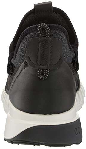 ECCO Women's ZipFlex Low Cut Boot Sneaker, Black, 9-9.5