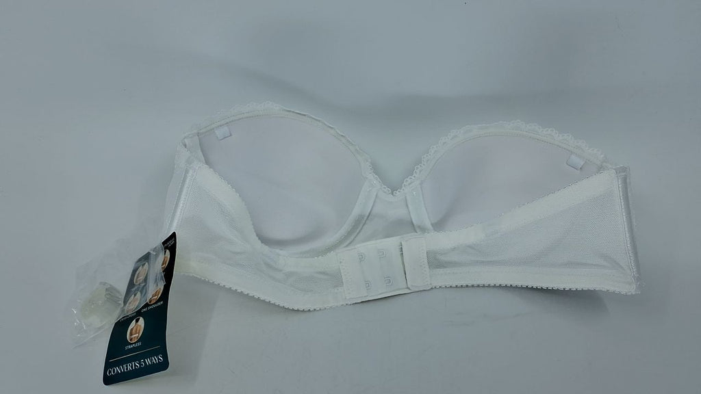 Vanity Fair Women's Gel Touch Strapless Push Up Bra 2111121, White, 34A