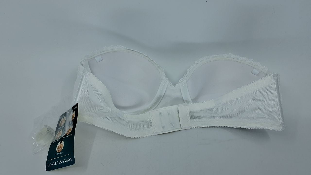 Vanity Fair Women's Gel Touch Strapless Push Up Bra 2111121, White, 34A
