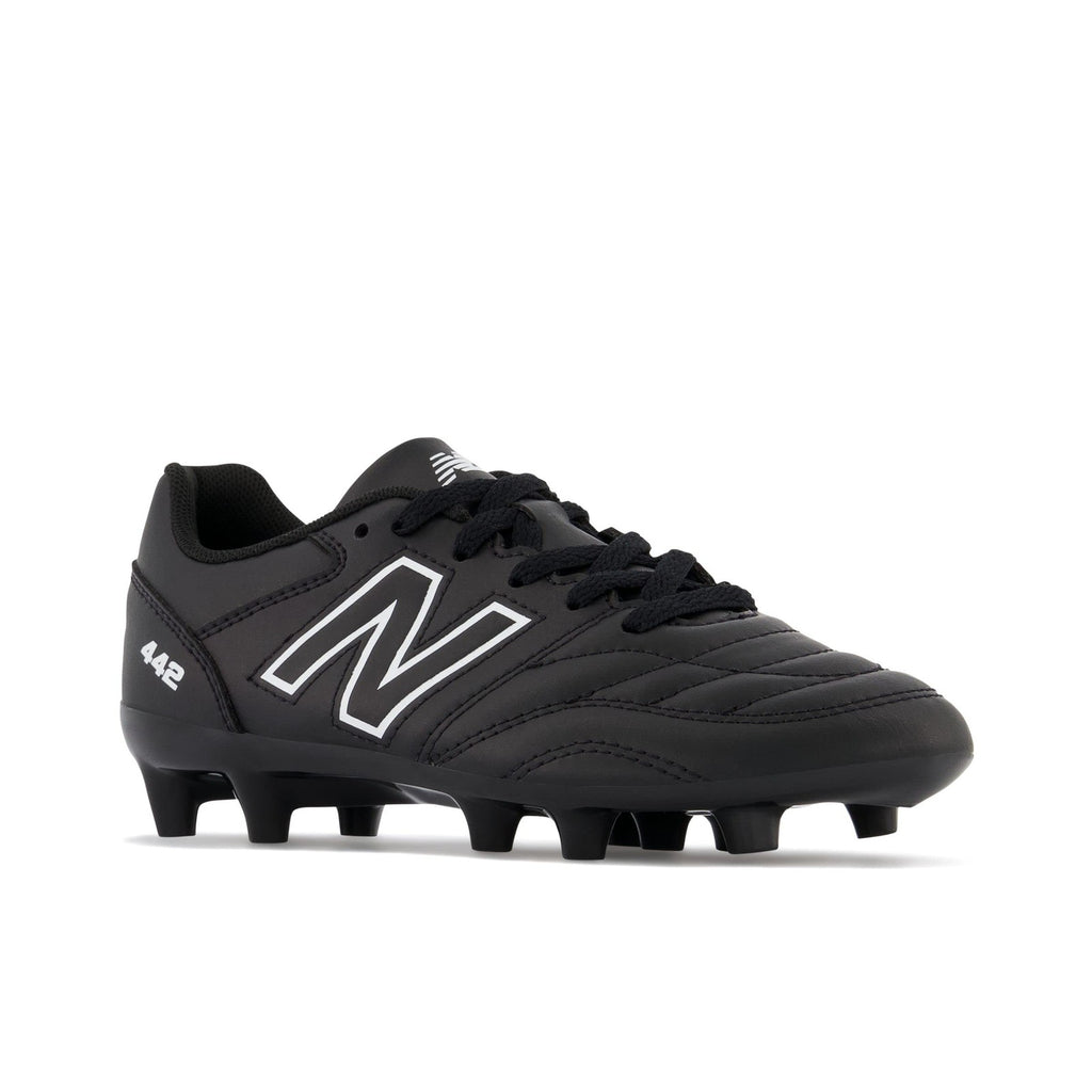 New Balance 442 V2 Academy Junior Soccer Shoes Black/White Size 2 Little Kid
