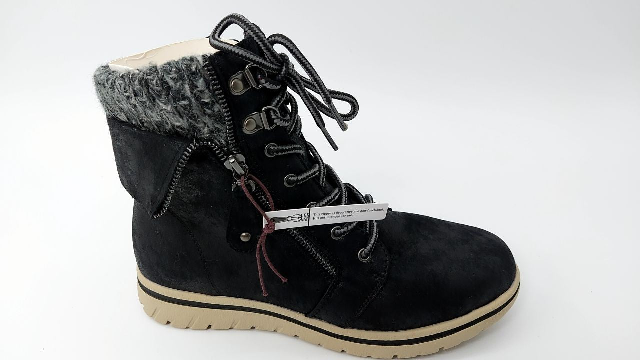 CLIFFS BY WHITE MOUNTAIN Women's Hope Boot, Black/Fabric/Sweater, 8 M