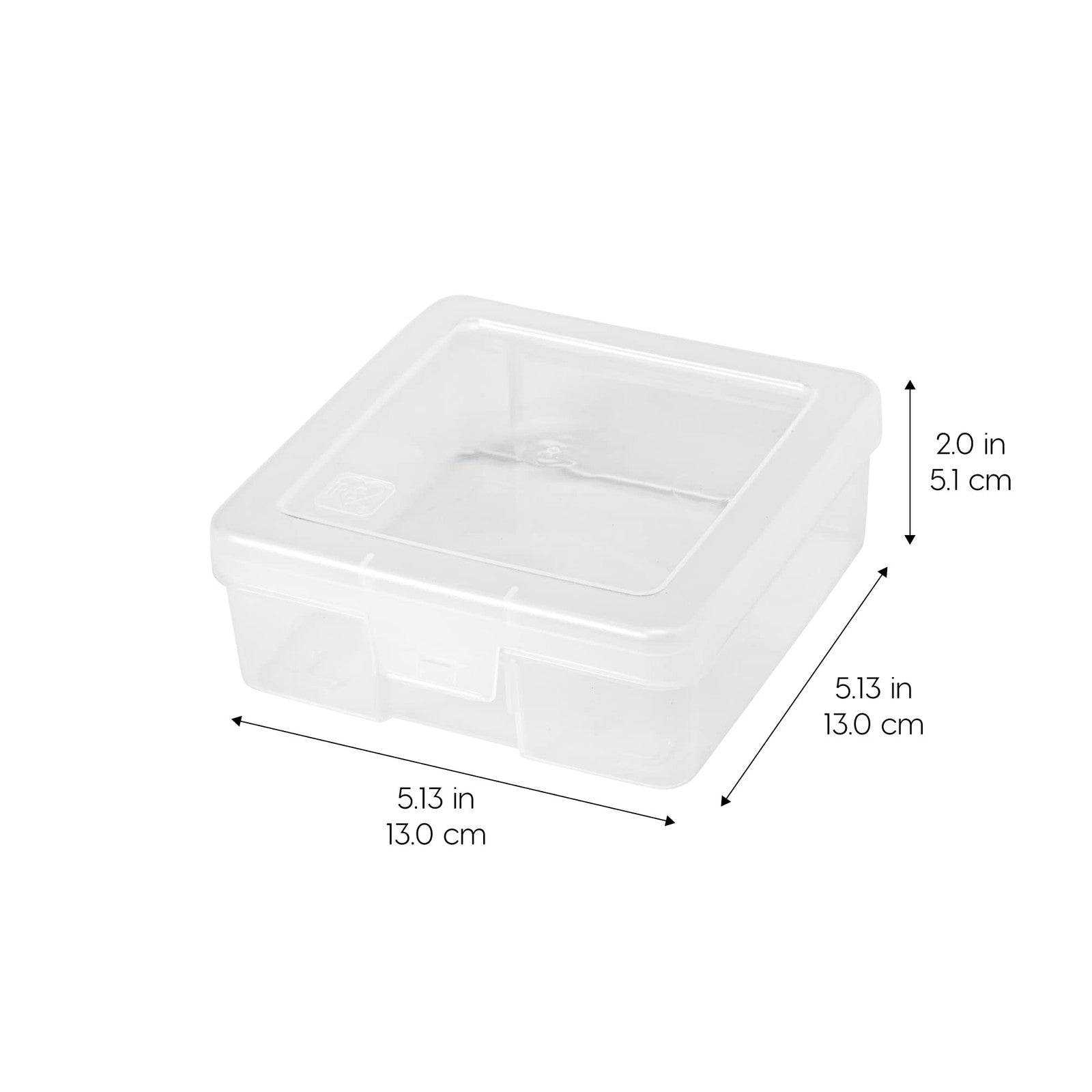 10-Pack Clear Plastic Storage Box Organizer w/ Snap Lid - Small