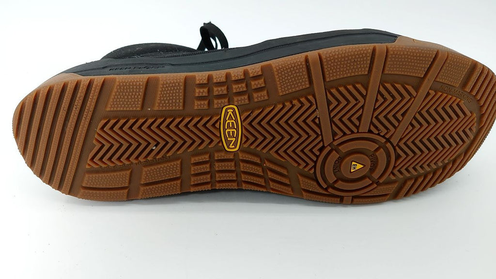 Men's KEEN Kenton Mid Top Sneakers Black/Gum Composite Toe 11.5