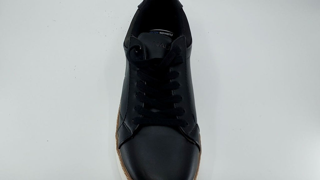Nautica Men's Lace-Up Fashion Sneakers Black-Turvo Size 10