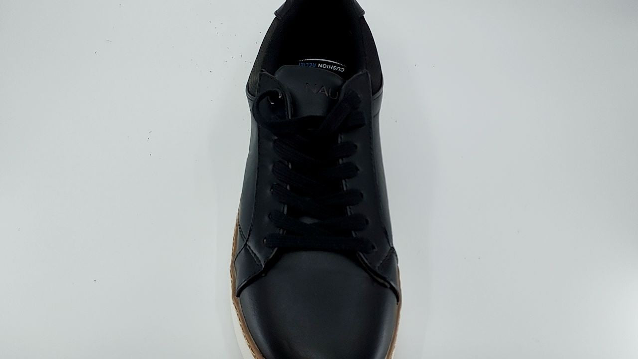 Nautica Men's Lace-Up Fashion Sneakers Black-Turvo Size 10