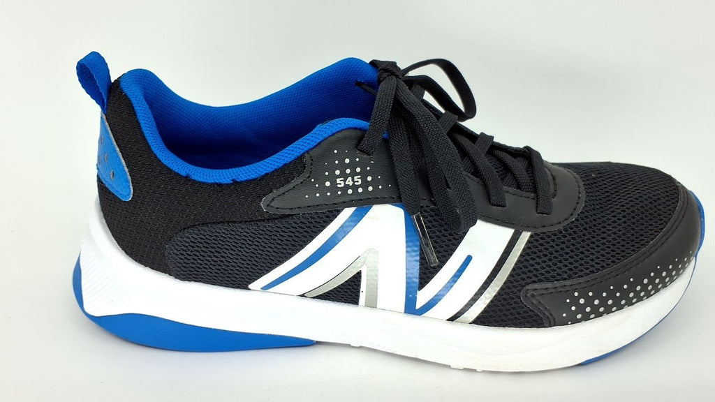 New Balance Kids' Dynasoft 545 V1 Lace-Up Running Shoe, 4.5 M, Black/Blue