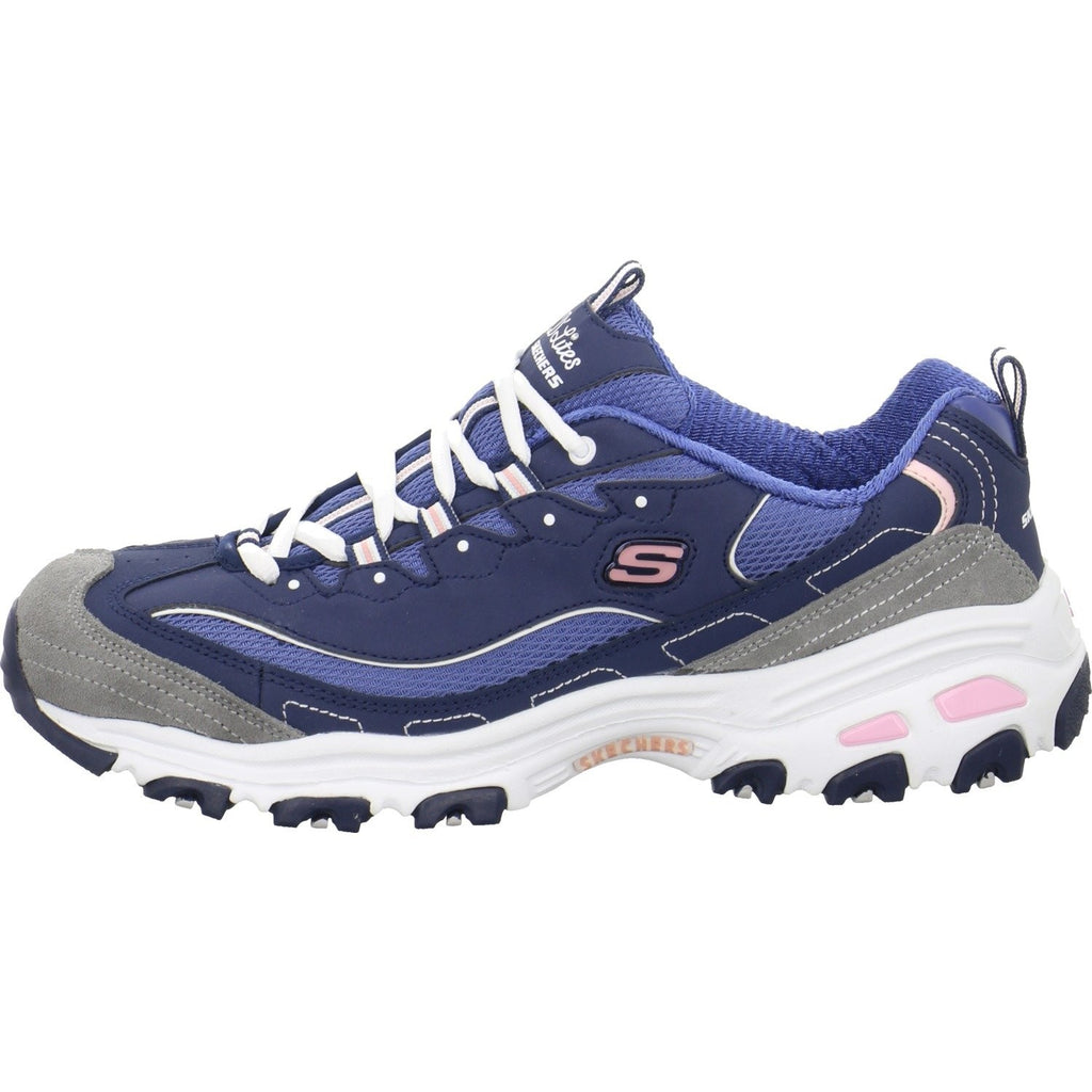 Skechers Women's Skech-AIR Dynamight Sneaker, Navy White, 9.5