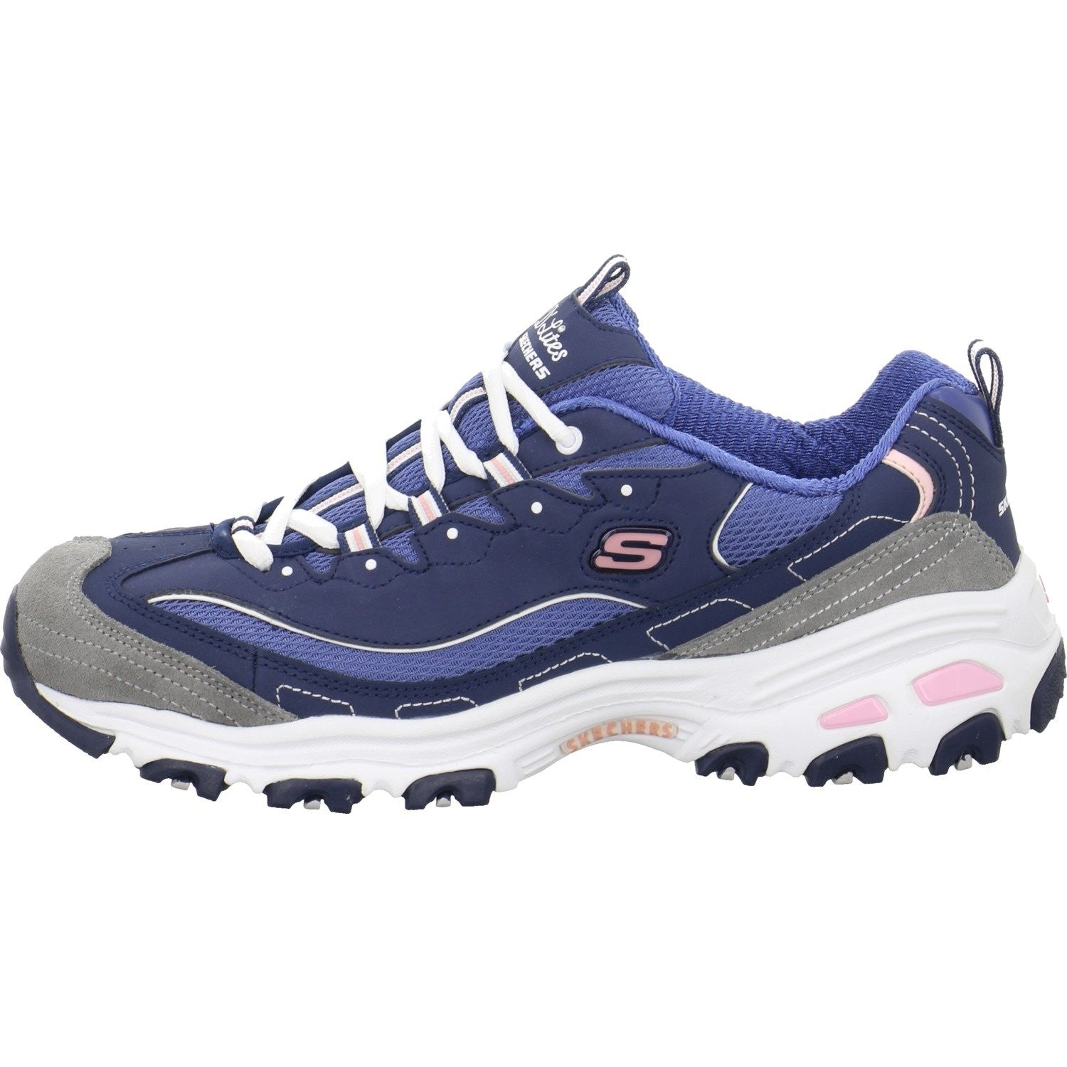 Skechers Women's Skech-AIR Dynamight Sneaker, Navy White, 9.5