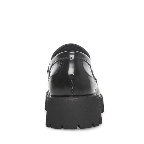 Steve Madden Women's Lando Loafer, Black, 6.5