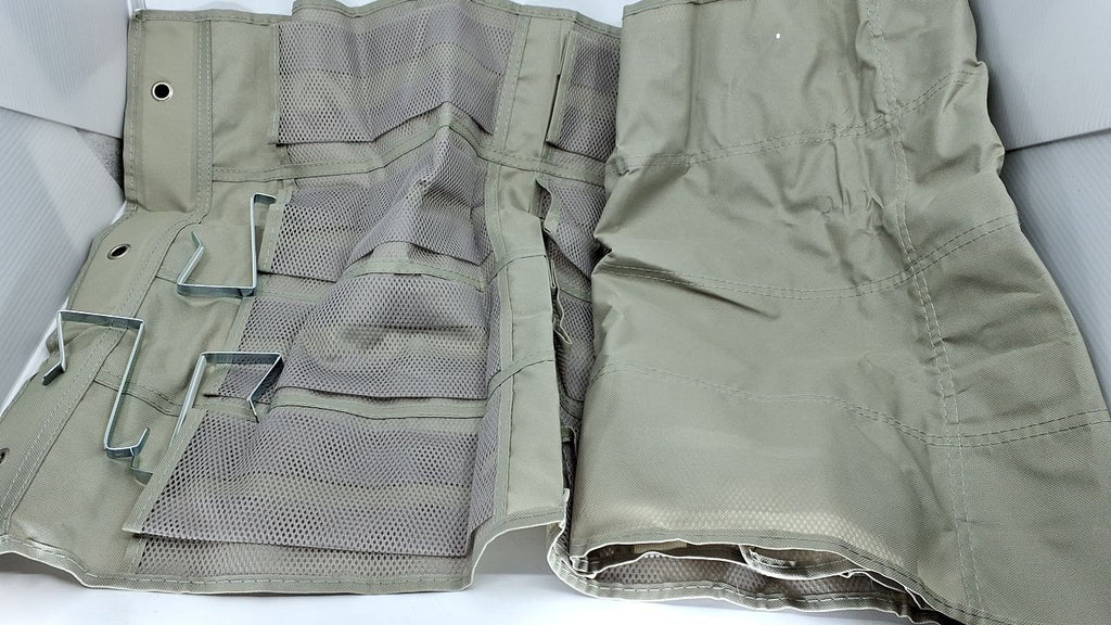 Amazon Basics 24 Medium Pocket Over-the-Door Hanging Shoe Organizer, Light Grey