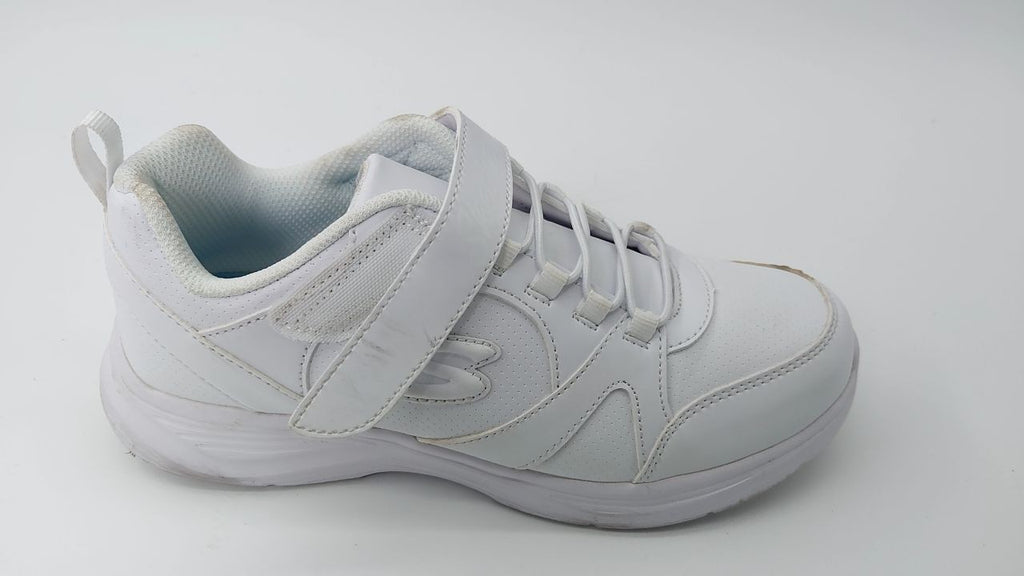 Skechers girls Glimmer Kicks Sneaker, White, 4.5 Big Kid US