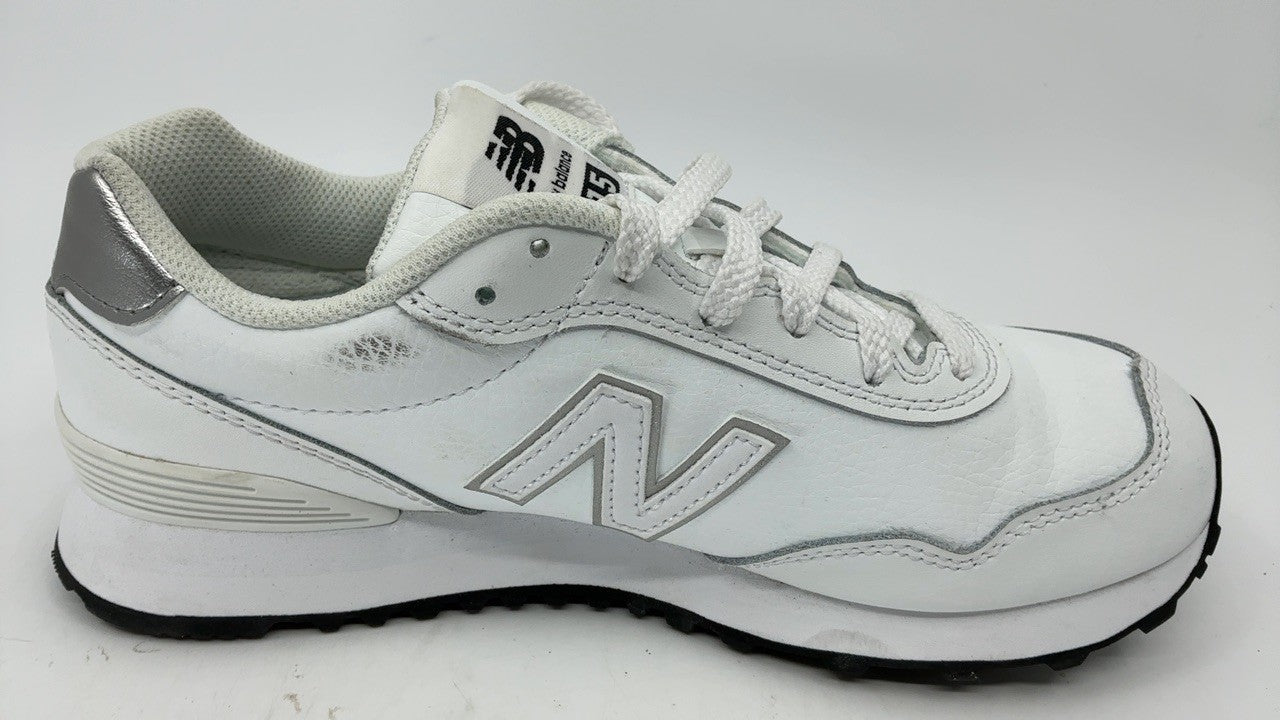 New Balance Women's 515 V3 Sneaker, White/Silver, 8 W