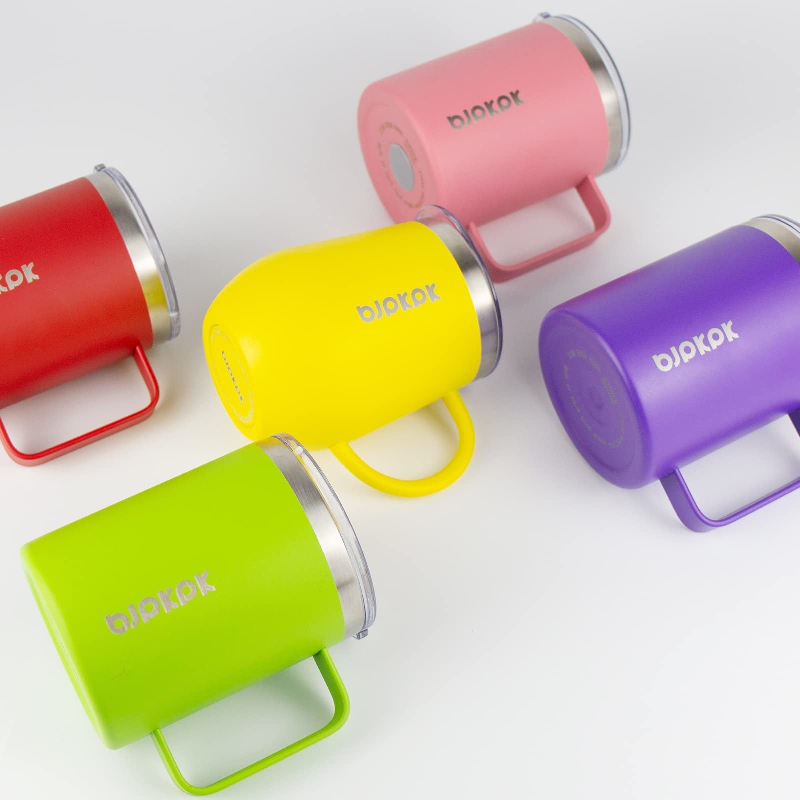 Insulated Coffee Mug Set, 14oz Stainless Steel Tumblers, 2 Pcs, Turquoise