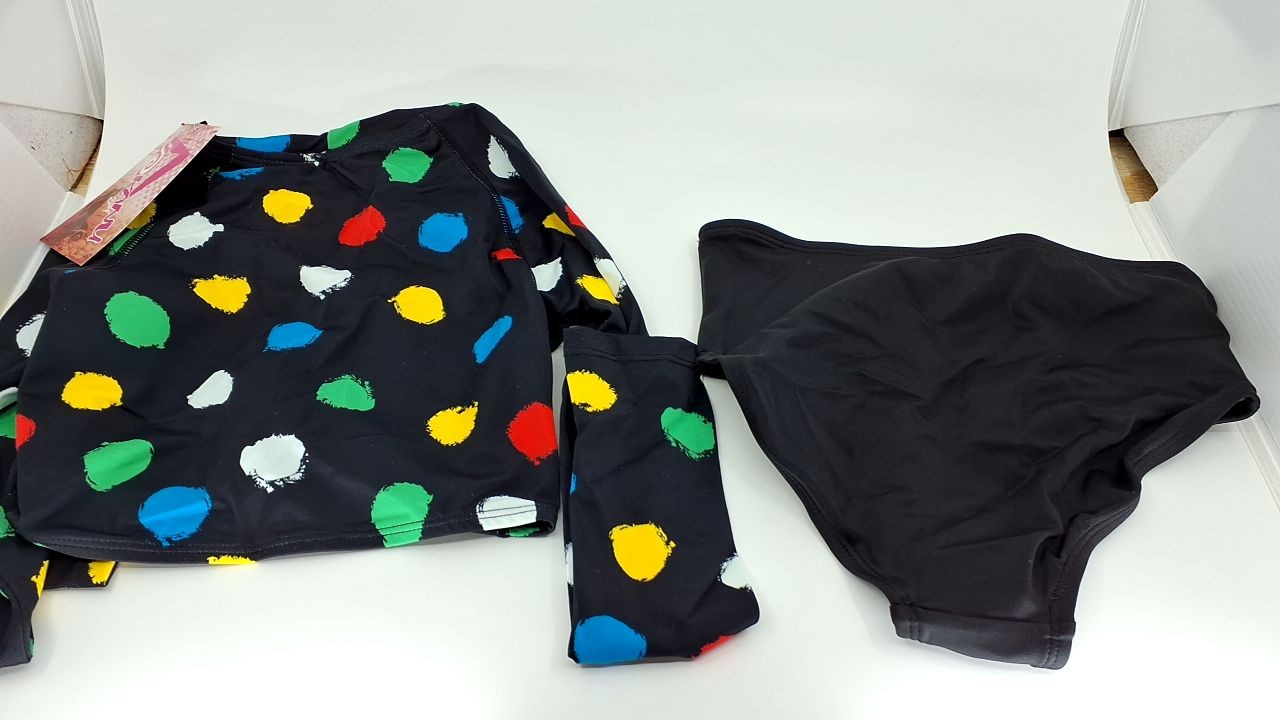 Cori Long Sleeve Rashguard Two Piece Swim Set