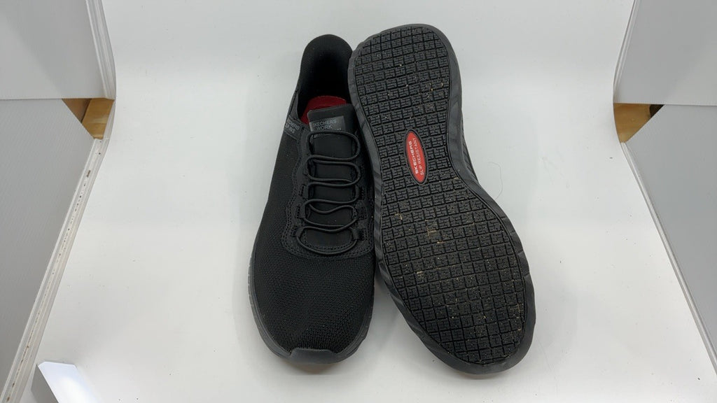 Men's Skechers Hands Free Slip Ins, Black, Size 11.5, Work Shoe