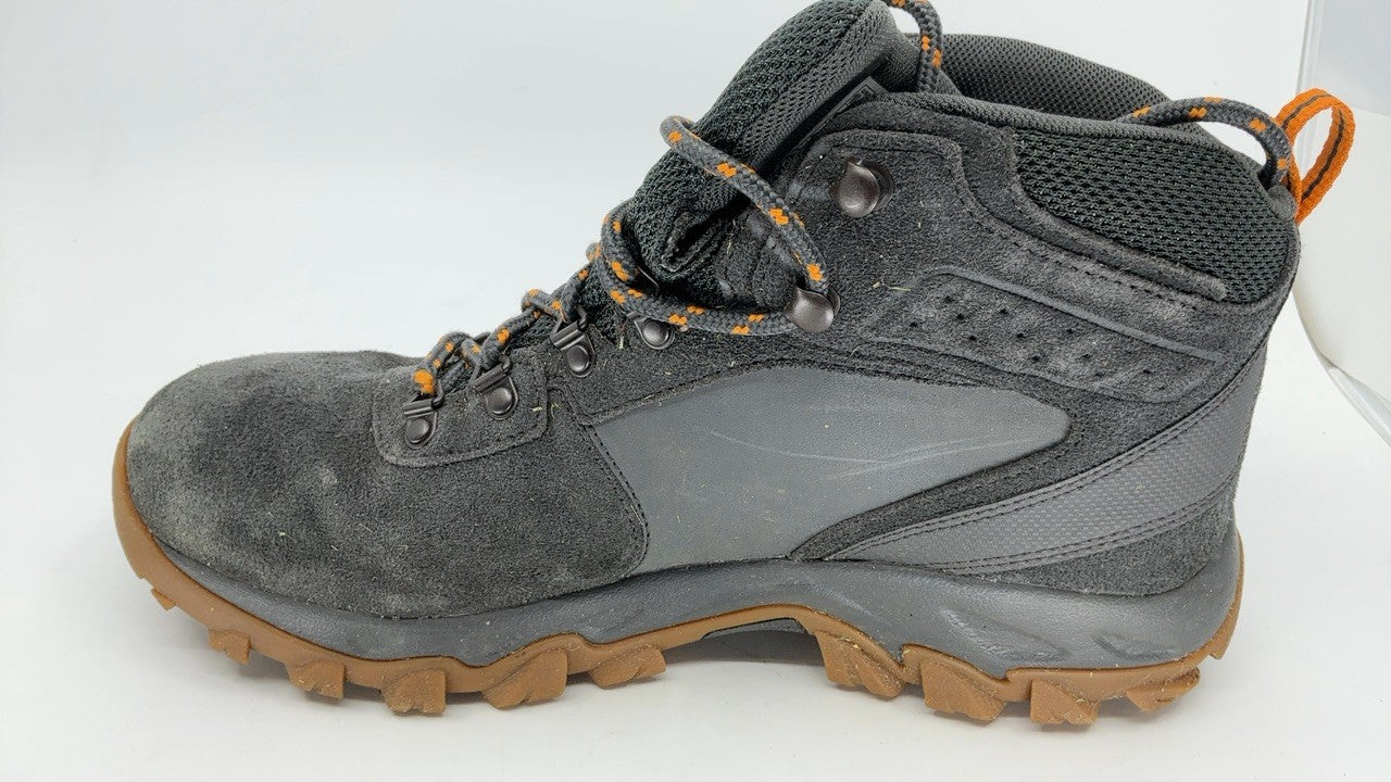 Columbia Men's Newton Ridge Plus II Suede Boots 10.5 Dark Grey/Gold Amber