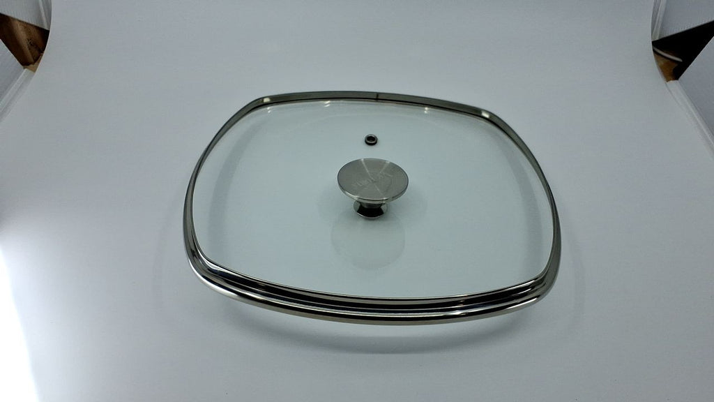 10-Inch Square Skillet Glass Lid, Fits Victoria 9.7-Inch Diameter