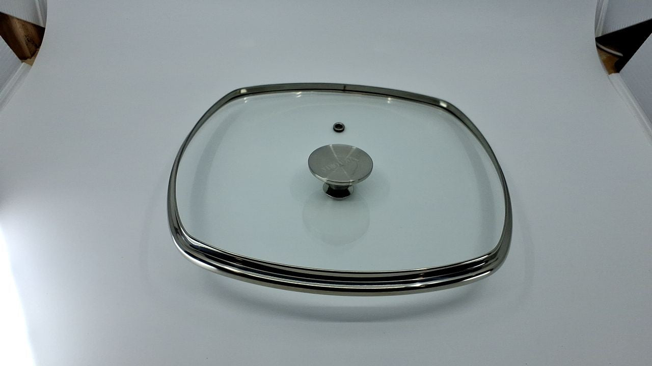 10-Inch Square Skillet Glass Lid, Fits Victoria 9.7-Inch Diameter