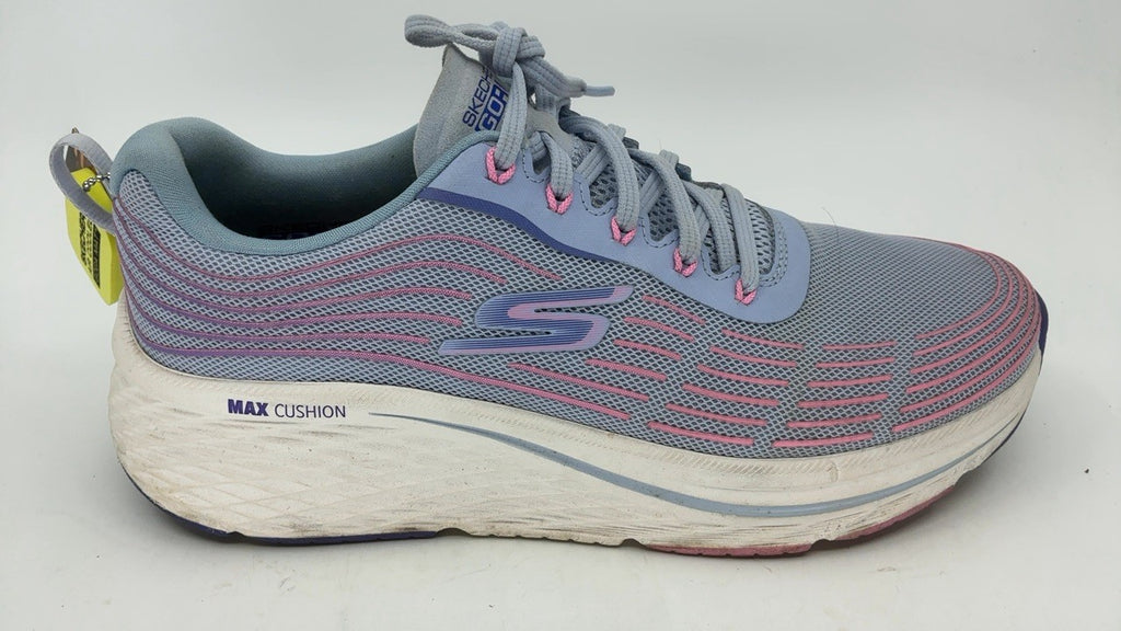 Skechers Women's Max Cushioning Elite 2.0 Sneaker, Light Blue/Pink, 11
