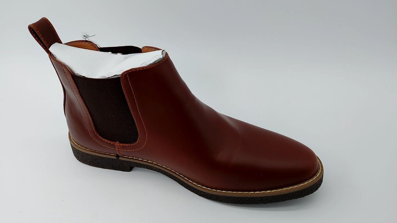 Deer Stags Men's Rockland Dress Comfort Chelsea Boot/Redwood/Dark Brown/ 11