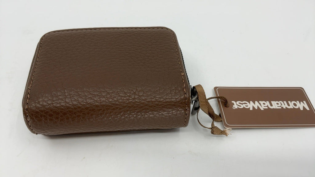 Montana West Small Wallet Coffee RFID Blocking Detachable Wristlet