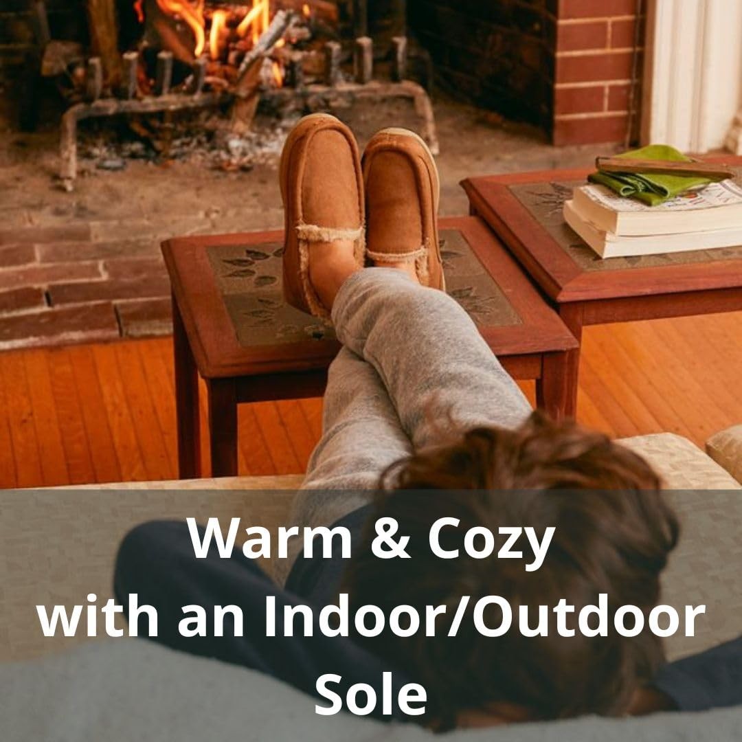 Deer Stags Kids' Lil Nordic Plaid Slipper in Red/Black / 3 Little Kid