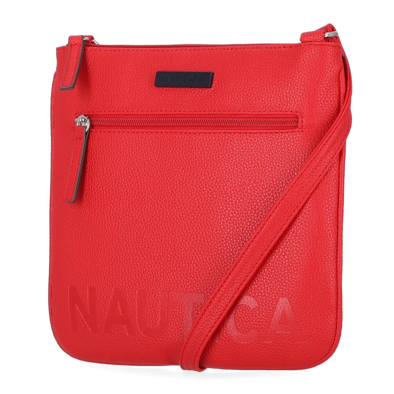 Nautica womens Lakeside Signature Jaquard North South Crossbody Bag