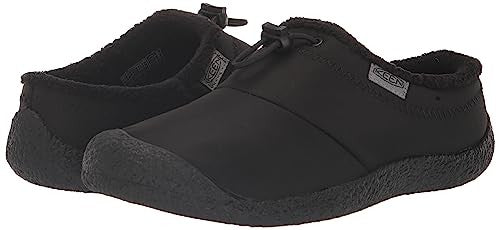 KEEN Women's Howser 3 Slide Comfy Durable Slippers, Black Smooth Nylon, 10.5