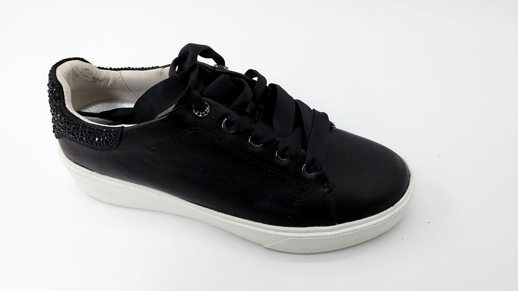Naturalizer Womens Morrison Bliss Sparkle Detail Fashion Sneaker Black Leather 7