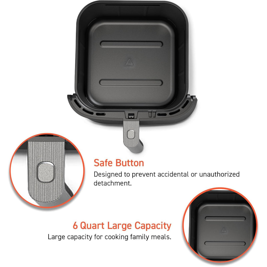 6Qt COSORI TurboBlaze Air Fryer Basket, Non-Stick, Dishwasher Safe