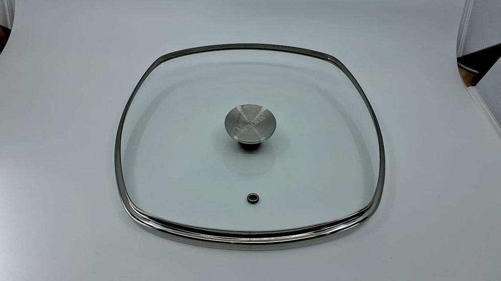 10-Inch Square Skillet Glass Lid, Fits Victoria 9.7-Inch Diameter