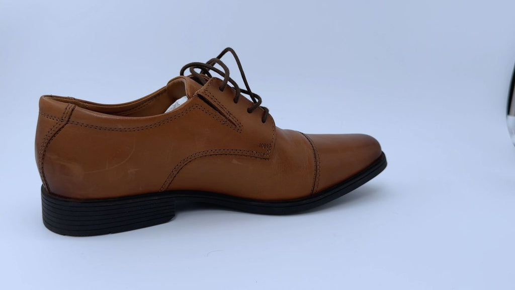 Clarks Men's Tilden Cap, Dark Tan Leather, 10.5M