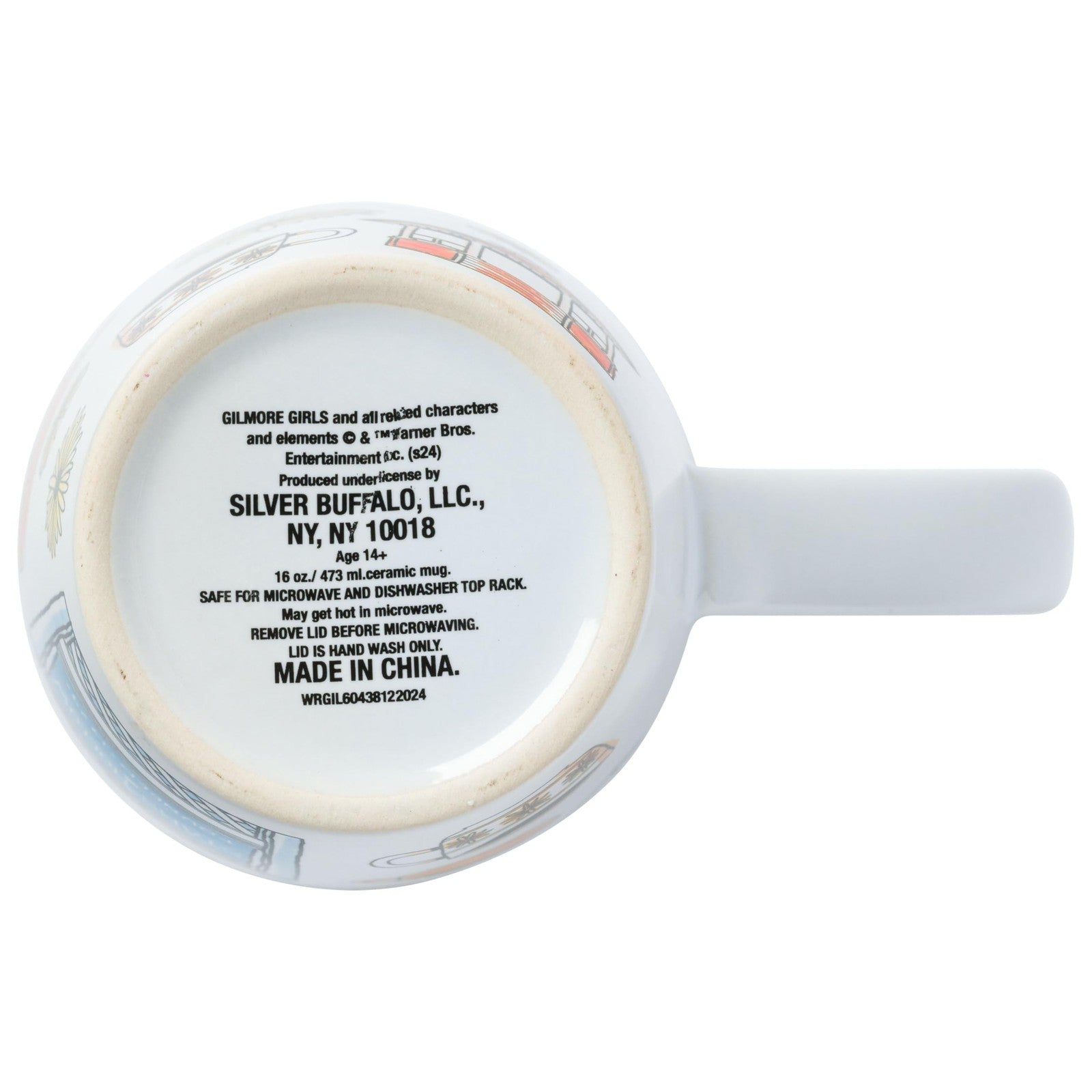 Gilmore Girls Stars Hollow Ceramic Travel Mug, 16oz, Spill-Resistant Lid