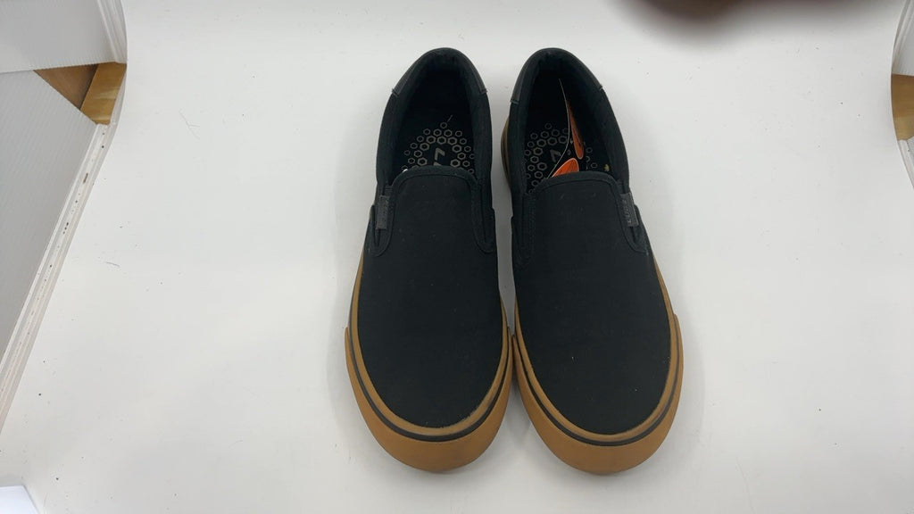 Men's Lugz Clipper Sneakers 7.5 Black/Gum Casual Slip On Shoes