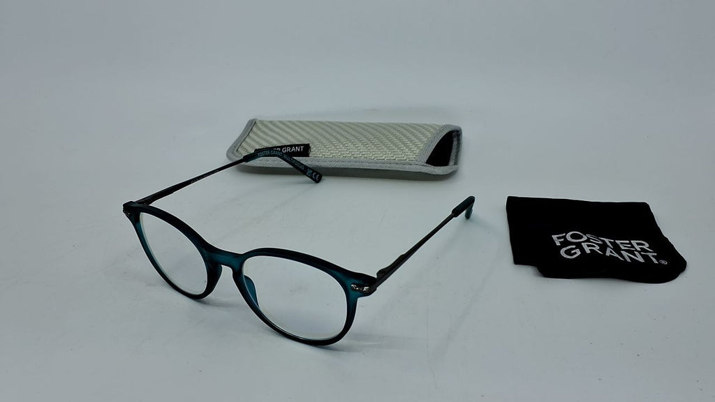 Unisex 49mm Multifocus Reading Glasses, Dark Teal, Anti-Reflective
