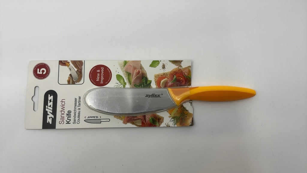 Zyliss Orange Sandwich Spreader Knife - Ergonomic Handle & Wide Blade