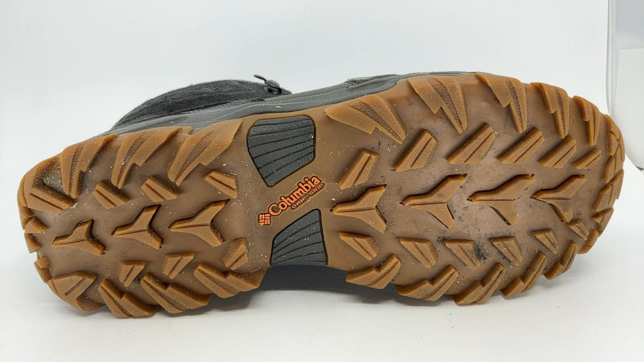 Columbia Men's Newton Ridge Plus II Suede Boots 10.5 Dark Grey/Gold Amber
