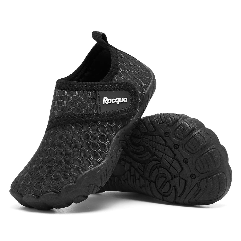 Racqua Toddler 9 Black Water Shoes Quick Dry Non-Slip Swim Aqua
