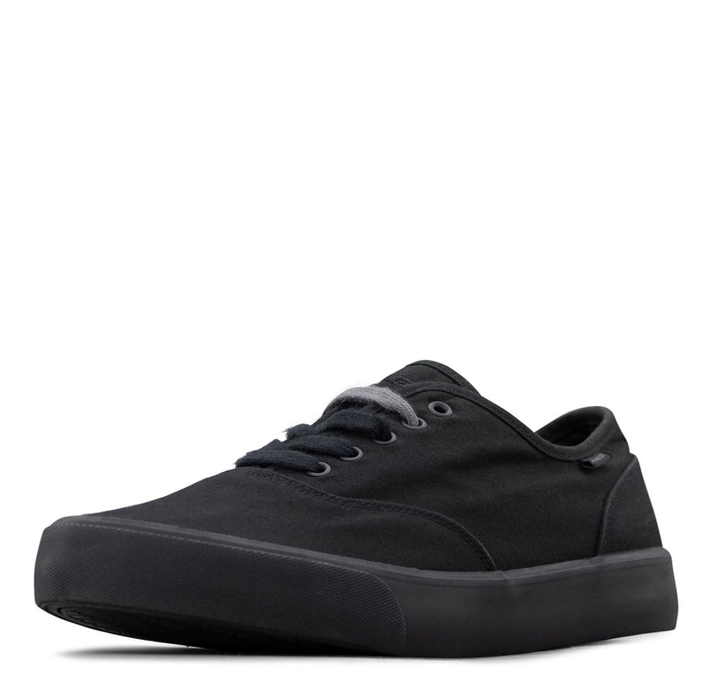 Men's Lugz Lear Classic Sneakers Black 10.5 W Lace-Up Canvas Shoes