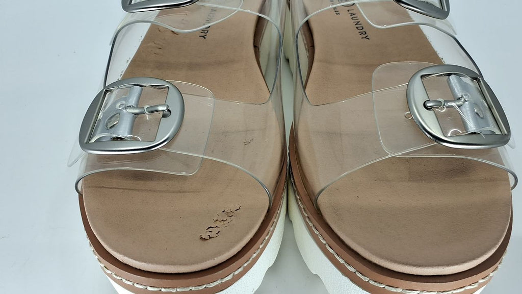 Chinese Laundry Women's SURFS UP Sandal, Clear, 8.5 US M