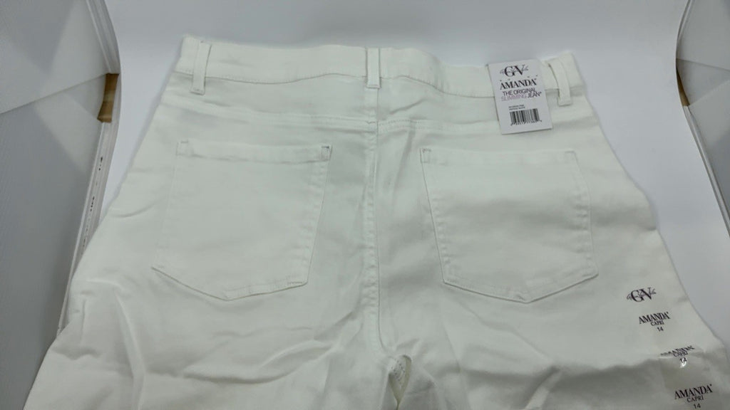 Gloria Vanderbilt Women's Amanda Capri Jean, Vintage White, 12 Regular