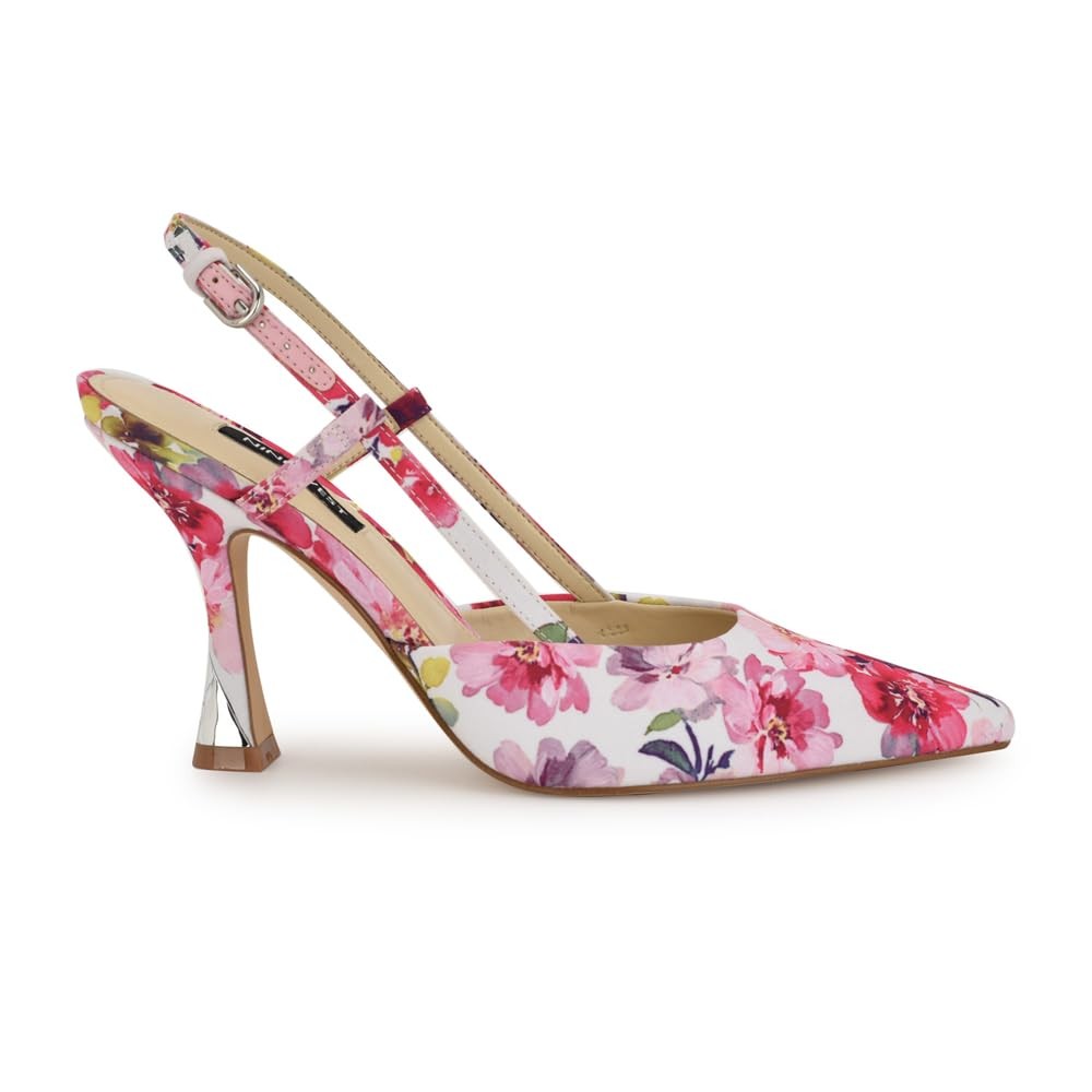 Nine West Women's Vassa Pump, Pink Tea Party Floral Multi 660, 7