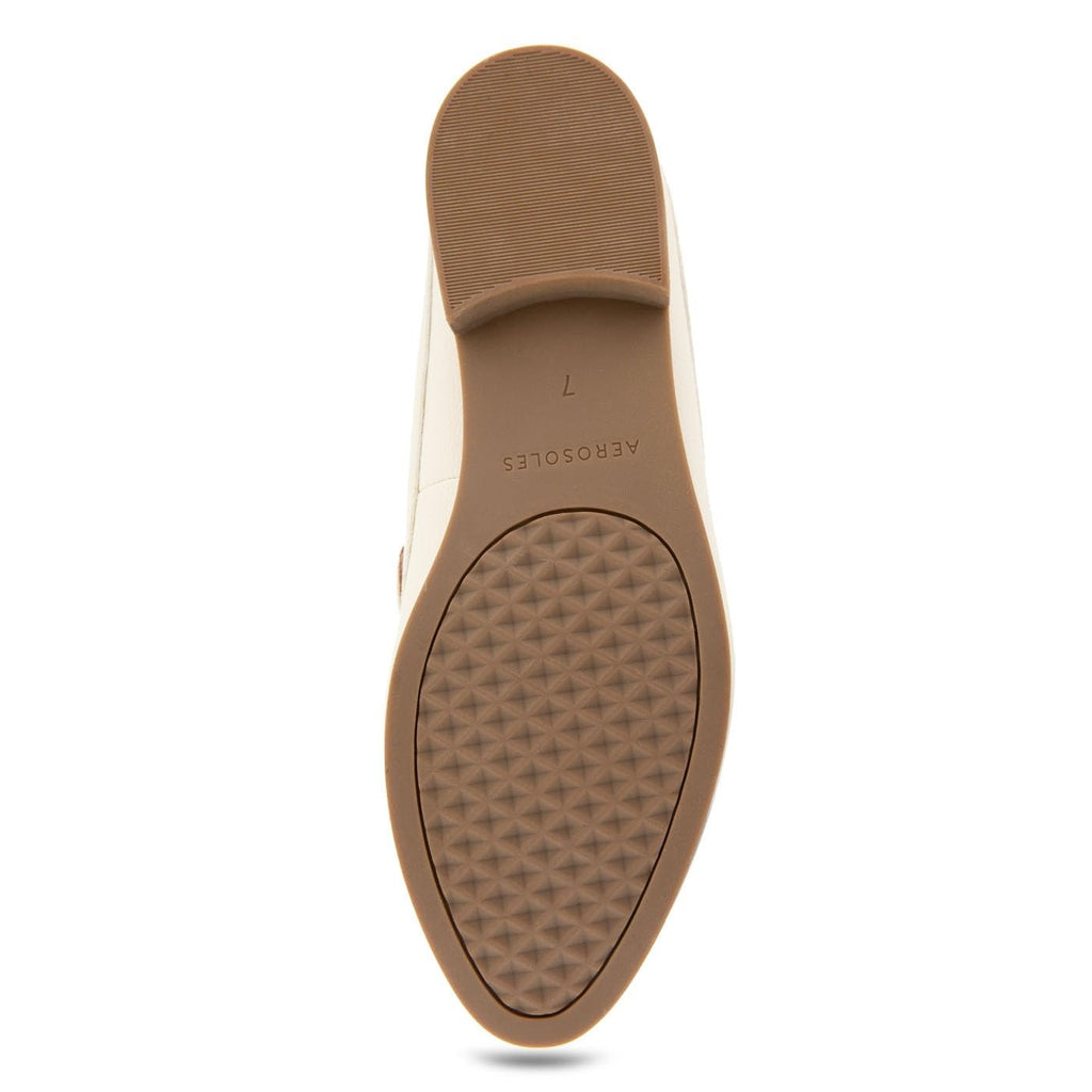 Aerosoles Women's ENRIGHT Loafer Flat, Eggnog PU Leather, 7 Wide