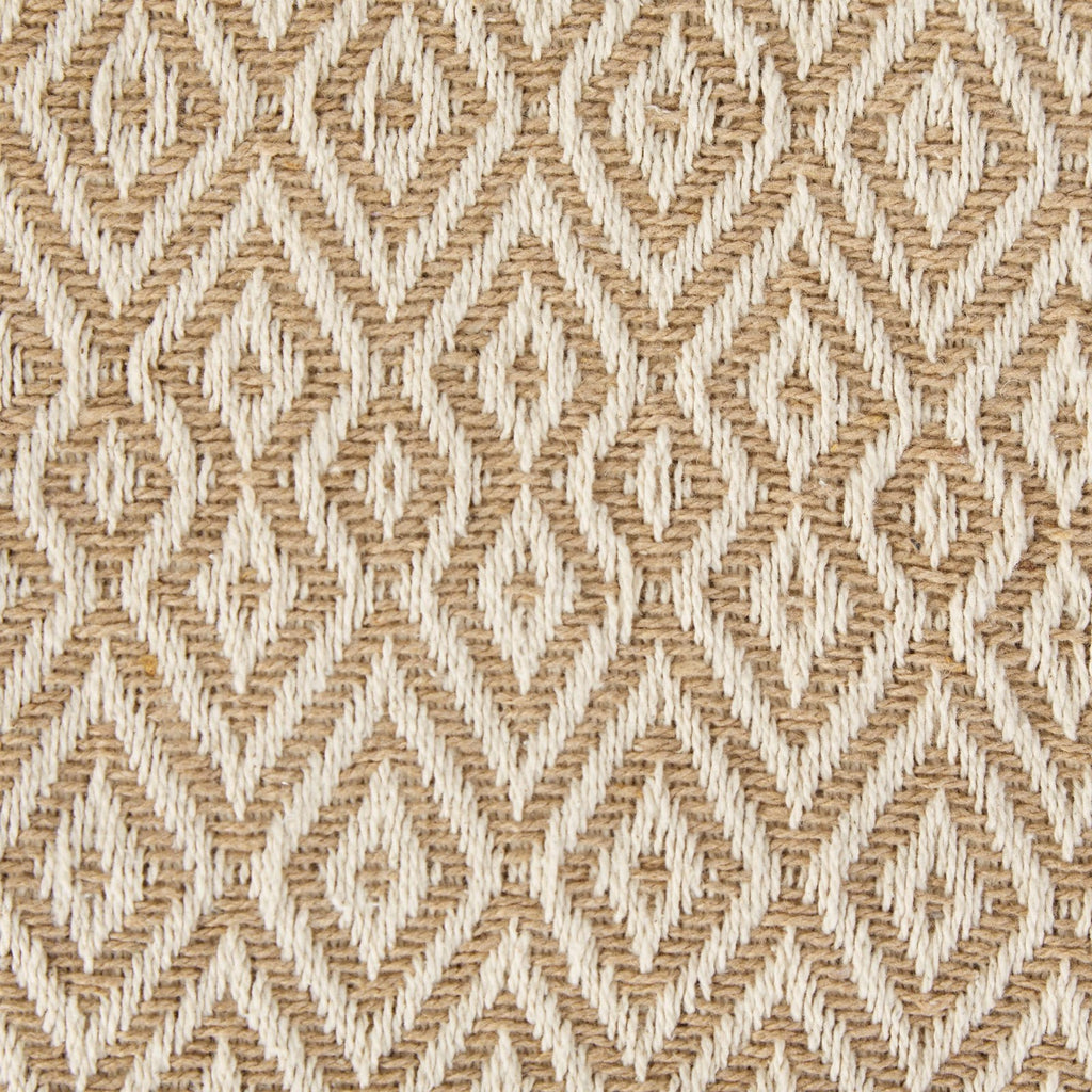 DII Rustic Farmhouse Double Diamond Woven Throw, 50x60, Stone