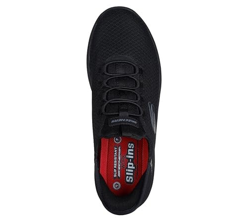 Skechers Men's Summits Colsin Sr Hands Free Slip-Ins Sneaker, Black, 14 Wide