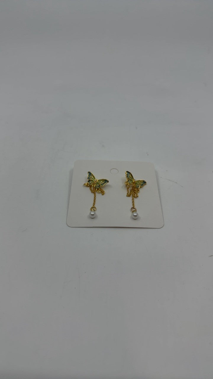 18K Gold-Plated Butterfly Earrings