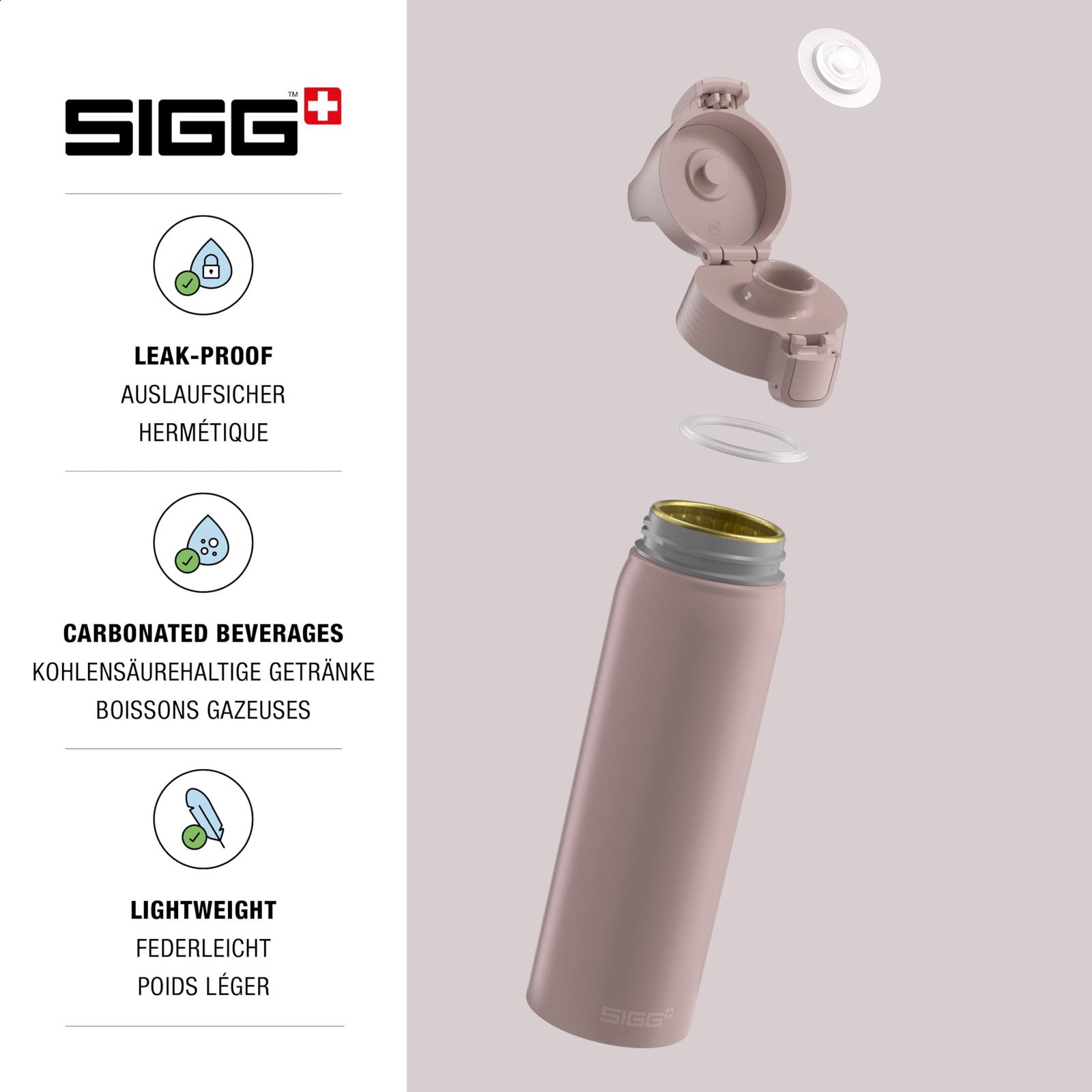 SIGG WMB Pathfinder Dusk 25 Oz Water Bottle - Carbonated Beverages Safe