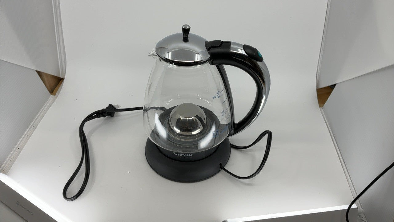 Capresso 259 Water Kettle, 10" x 8.25" x 6.25", Polished Chrome